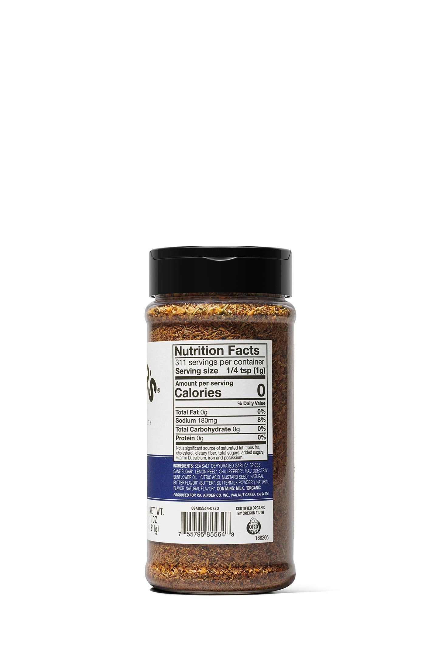 Kinder'S Organic Prime Rib Rub, Premium Quality Seasoning, Msg Free, Usda Certified Organic, 11 Oz