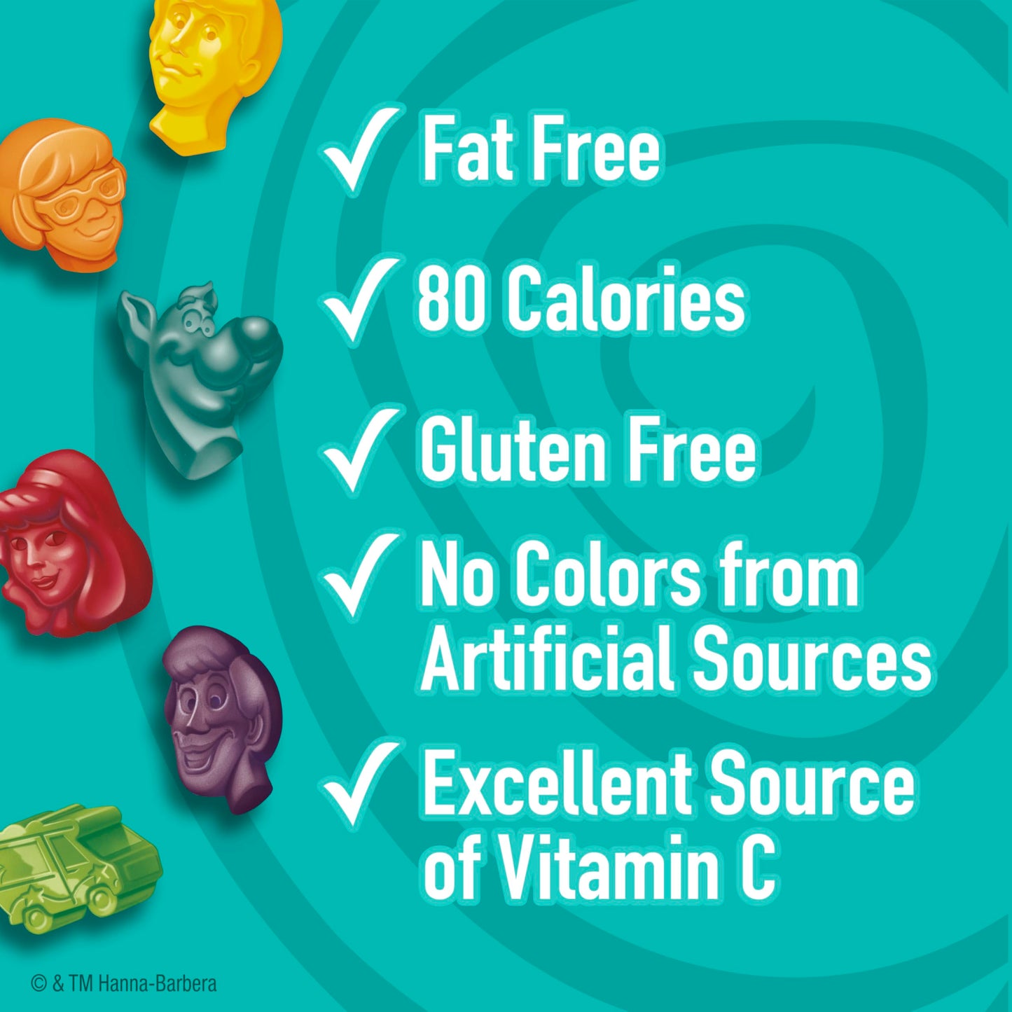 Scooby-Doo Fruit Flavored Snacks, Gluten Free, Kids Snacks, 10 Ct, 8 oz
