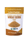 Lekithos Organic Wheat Germ Protein Flakes - 8 oz - 8g Protein - Certified USDA Organic, Non-GMO Project Verified, No Added Suga