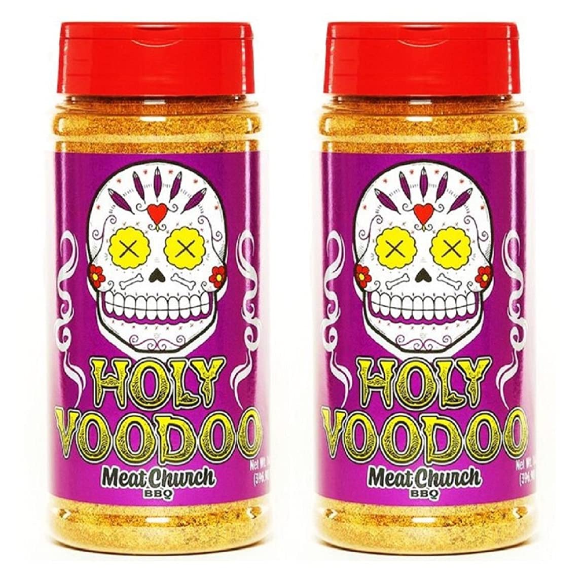 Meat Church BBQ Rub Combo - VooDoo BBQ Rub and Seasoning, 14 oz (Pack of 2), Gluten Free, Total 28 Ounces