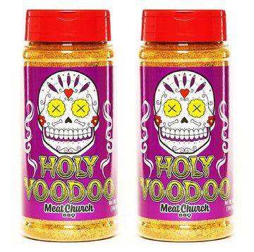 Meat Church BBQ Rub Combo - VooDoo BBQ Rub and Seasoning, 14 oz (Pack of 2), Gluten Free, Total 28 Ounces