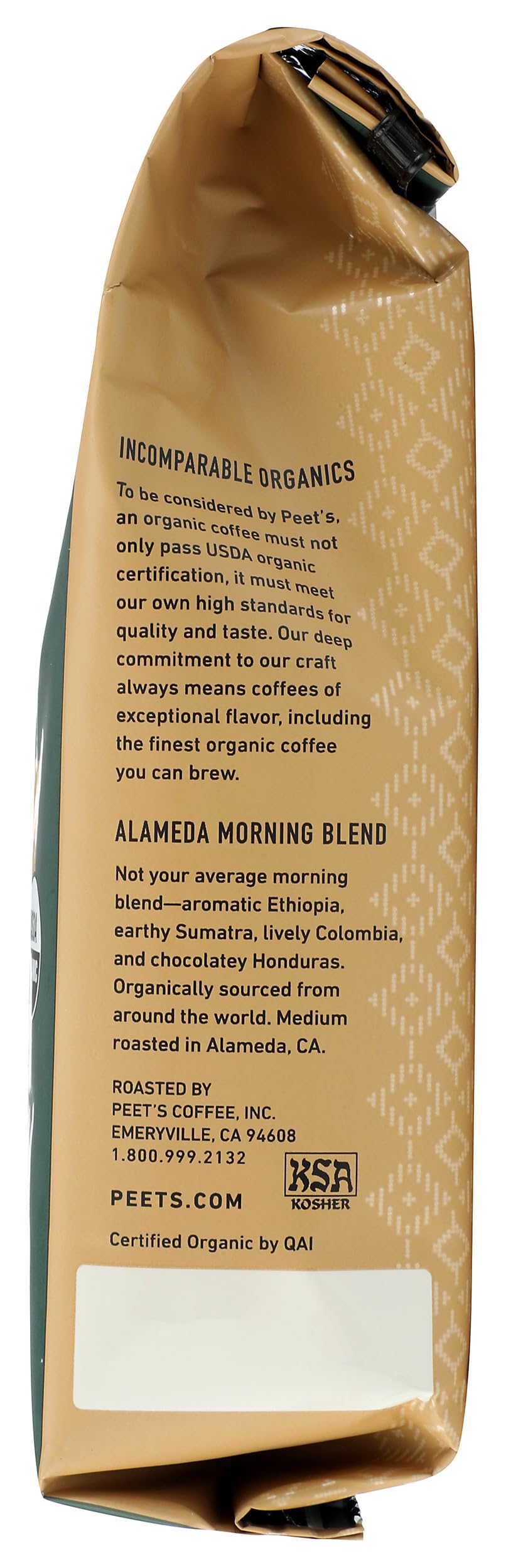 PeetS Coffee & Tea Organic Alameda Morning Blend Medium Roast Coffee  10.5 Oz