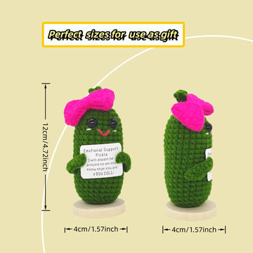 Kalawalk Funny 1 Pcs Crochet Gifts With Positive Affirmations Cards For Inspirational Novelty Good Luck Gifts And Party Decorati