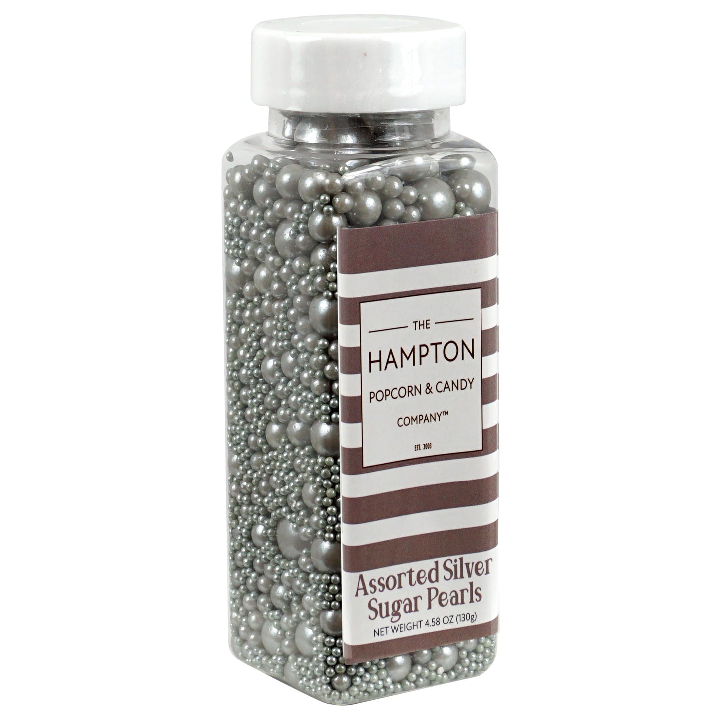 Silver Pearl Sugar Sprinkles 4.58 Oz, Silver Sprinkles For Cake Decorating, Silver Sprinkles Edible, Silver Sprinkles For Cupcak