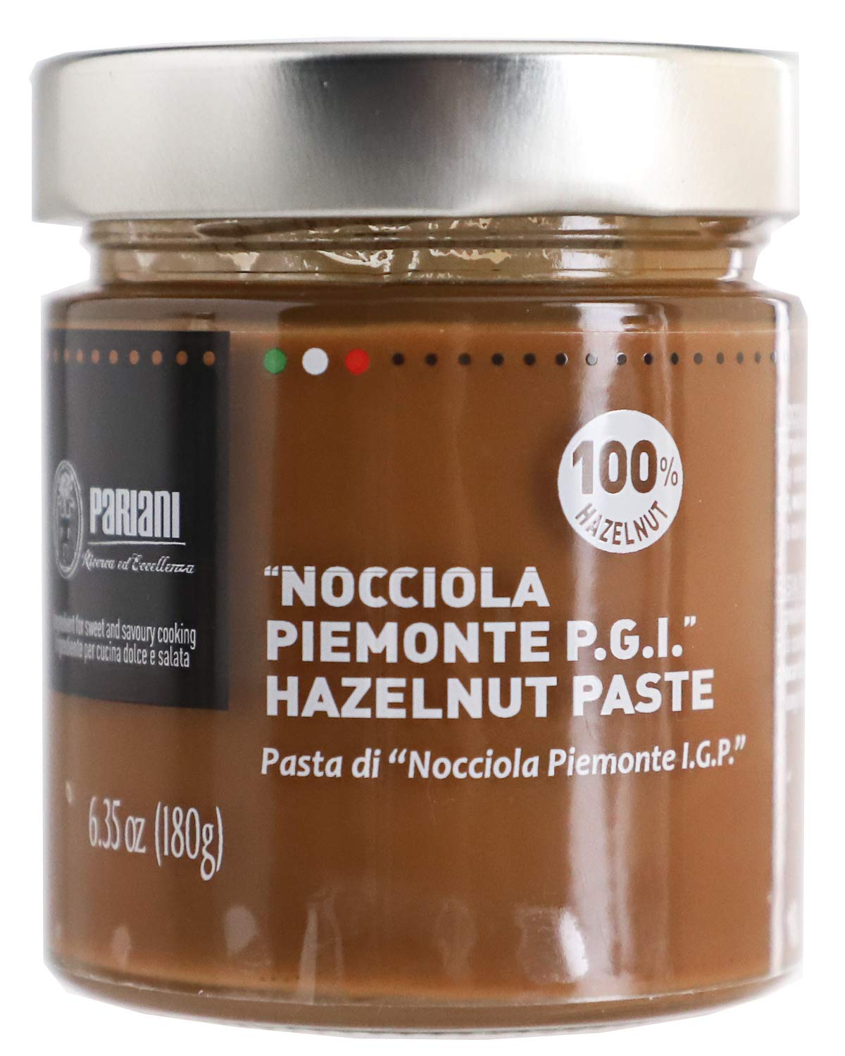 Pariani 100% Pure Unsweetened Hazelnut Paste From Italy 180 Gram
