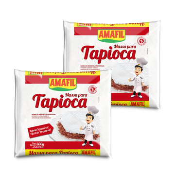 Tapioca Flour Hydrated Gluten Free 17.6 oz ( Pack of 2 ) Massa Para Tapioca - Amafil