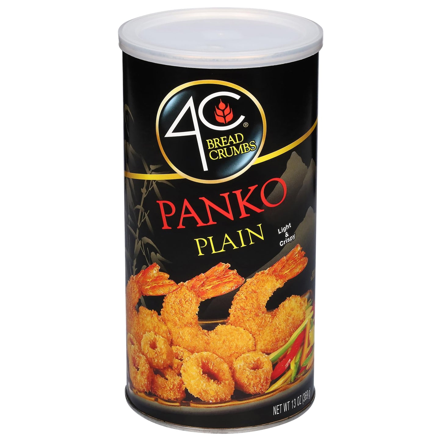 4C Premium Bread Crumbs, Panko Plain, Regular & Gluten Free, Flavorful Crispy Crunchy, Value Pack (Panko Plain, 13 Ounce (Pack o