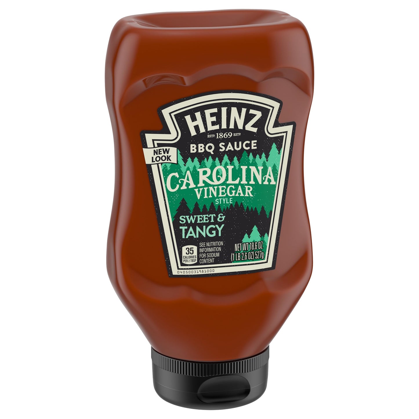 HEINZ Carolina Vinegar Style BBQ Sauce, 18.6 oz Bottle, 1.16 lb