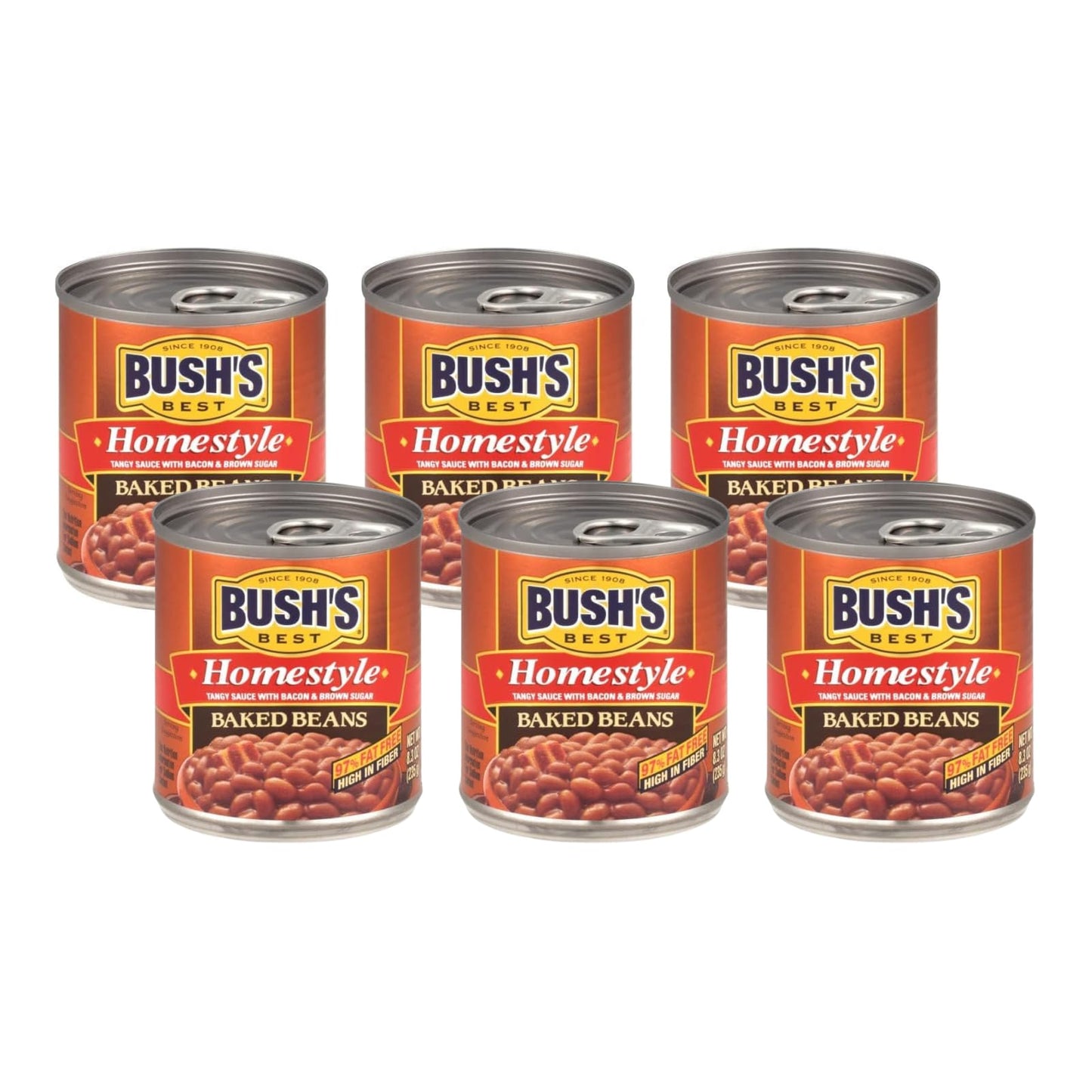 Bush'S Best Homestyle Baked Beans, 8.30 Ounce (Pack Of 6)