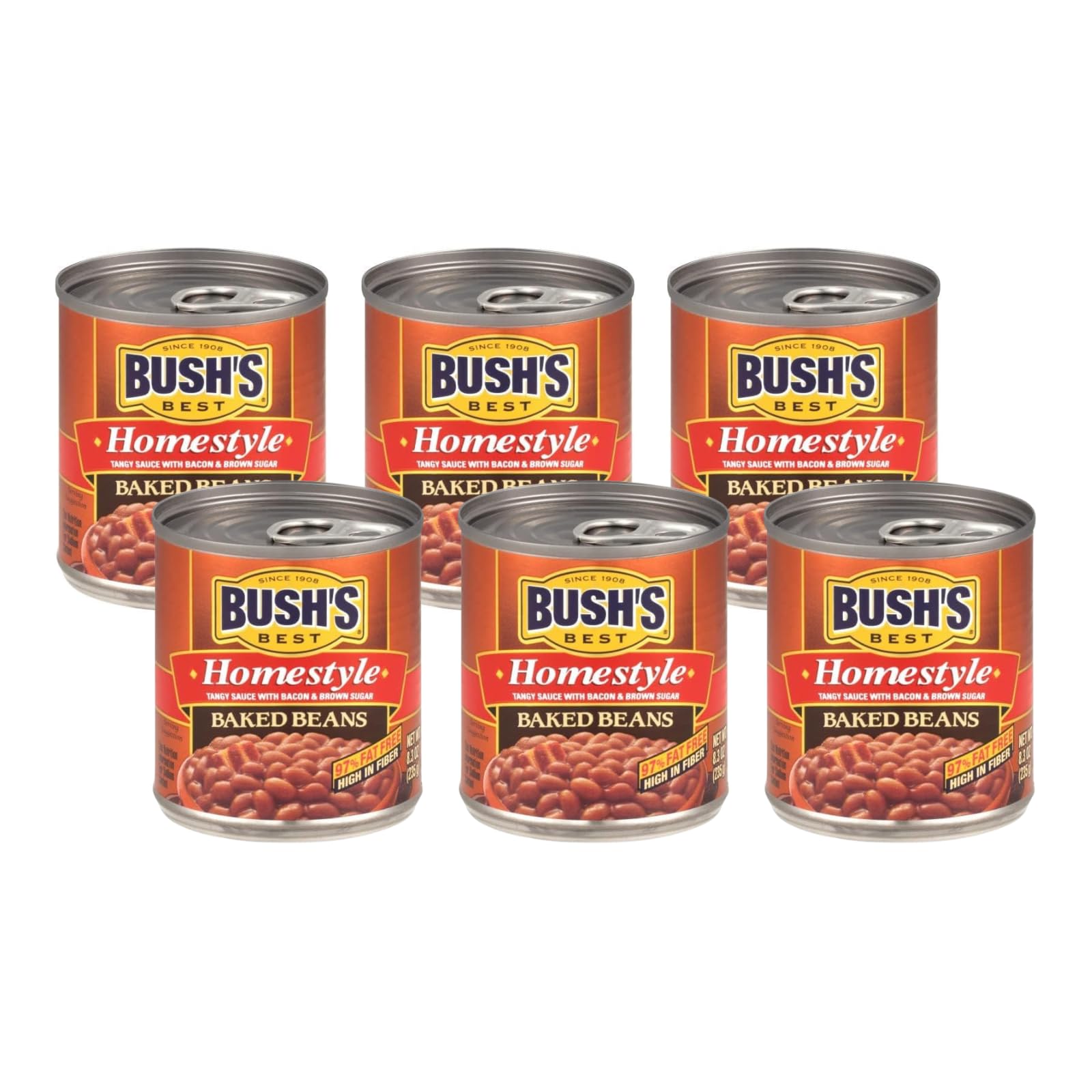Bush'S Best Homestyle Baked Beans, 8.30 Ounce (Pack Of 6)