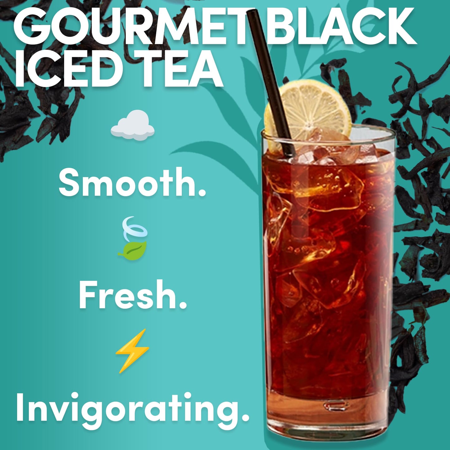 Sarasota Tea  1 Gallon Tea Bags  Gourmet Black Orange Pekoe Iced Tea Bags  Iced Tea Packs  (48 Count)