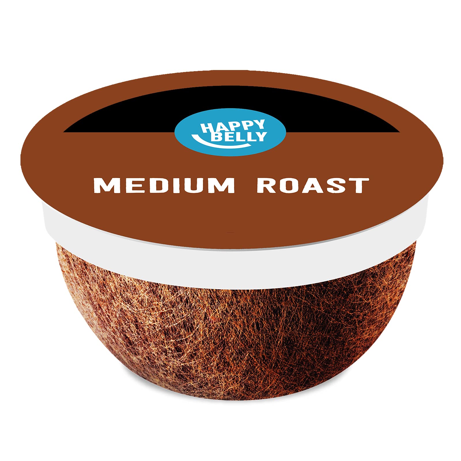 Happy Belly Medium Roast Compostable Coffee Pods, Compatible with K-Cup Brewer, 96 Count