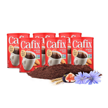 Cafix Caffeine-Free All-Natural Instant Coffee Substitute, 7.05-oz. Packages (Pack of 6)