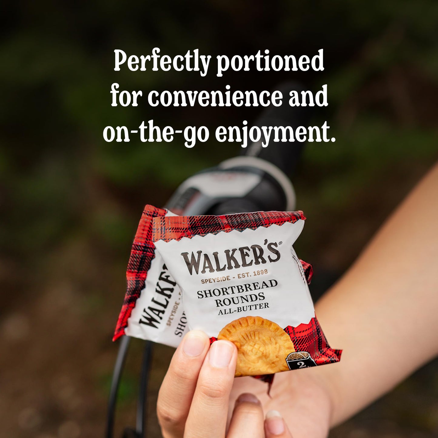 Walkers All-Butter Shortbread Rounds, Snack Pack of 22, 1.2 Oz, Model 1148D