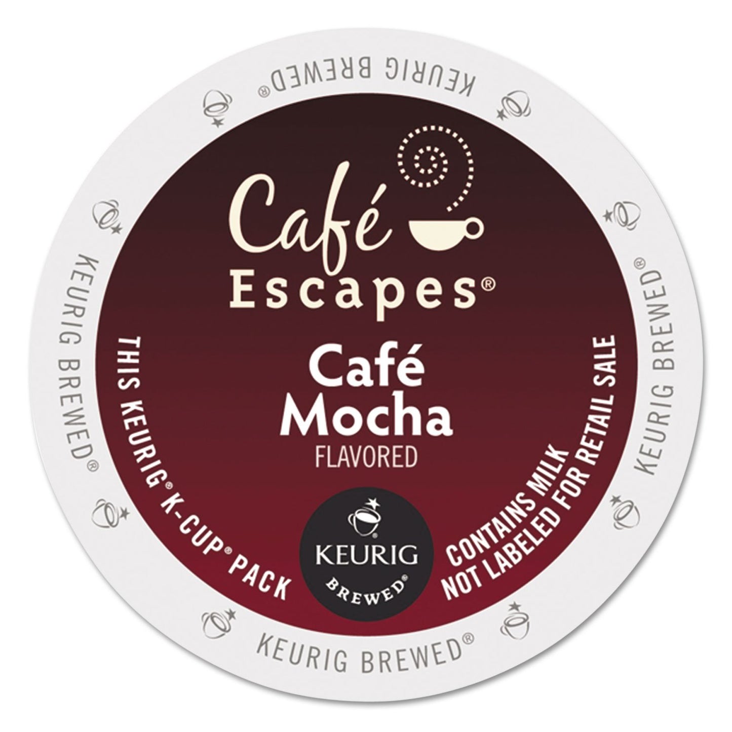 Café Escapes Café Mocha Coffee, 24 Count, U-S9985, 4 Count (Pack of 24)
