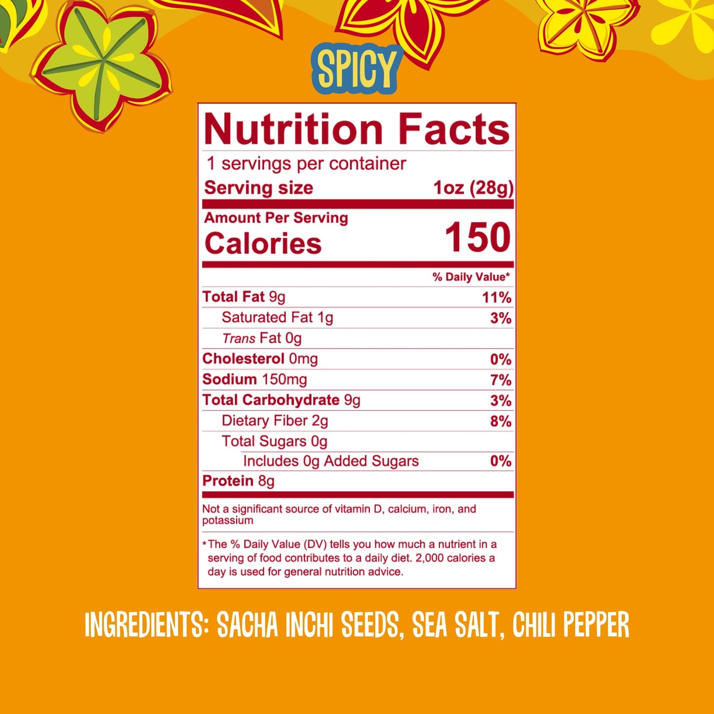 BRASS ROOTS Organic Incan Protein Seeds - High Protein, Nut Free, 10 oz, Spicy