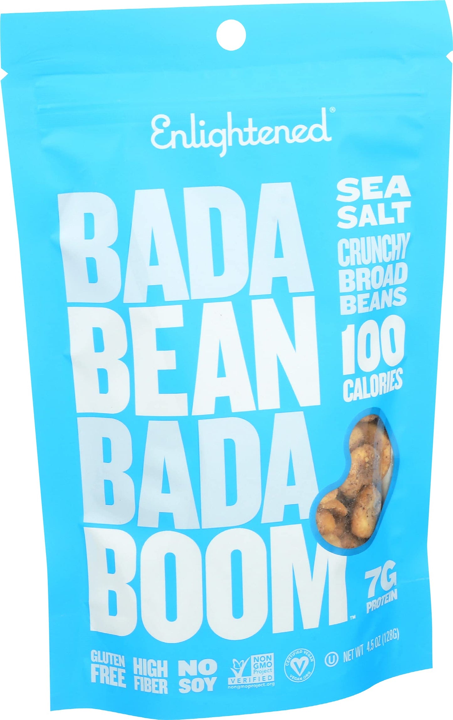 Enlightened Plant Protein Bean Snacks Sea Salt, 4.5 Oz