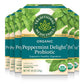 Traditional Medicinals Organic Peppermint Delight Tea, Probiotic, Pack of 6, 96 Tea Bags