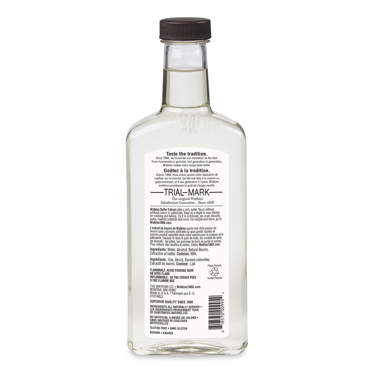 Watkins Butter Extract With Other Natural Flavors, 11 Oz. Bottle, 1 Count (Packaging May Vary)