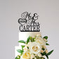 Mr And Mrs Cake Topper For Wedding, Last Name And Date Topper, Personalized Cake Topper, Rustic Toppers For Cake, Wooden Bride &