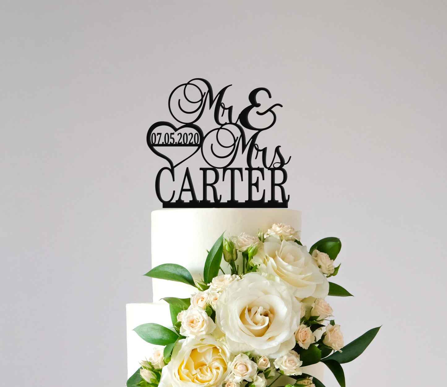 Mr And Mrs Cake Topper For Wedding, Last Name And Date Topper, Personalized Cake Topper, Rustic Toppers For Cake, Wooden Bride &
