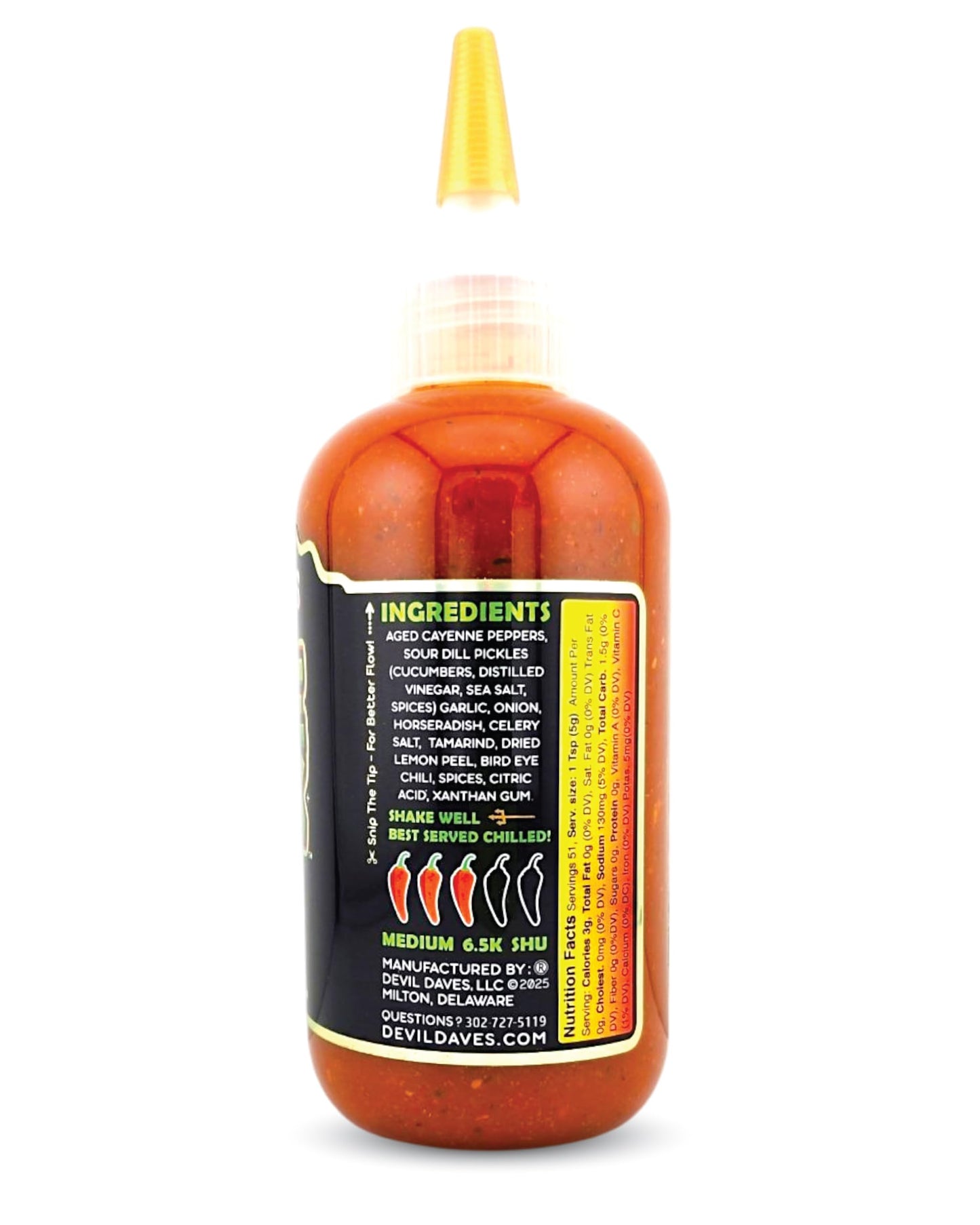 Dill Pickle Hot Sauce - Pickle  | Aged Cayanne Pepper - Zesty Tangy Perfectly Seasoned - Flavor Forward - 9.6 OZ Squeeze bottle | Goes on Anything - Medium heat smooth texture
