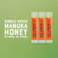 Nates Manuka Honey Minis - 30 count Single-serve  Pure Manuka Honey - MGO 83+ | UMF 5+ Certified - 30 Single-Serve Packets for On-the-Go Daily Wellness