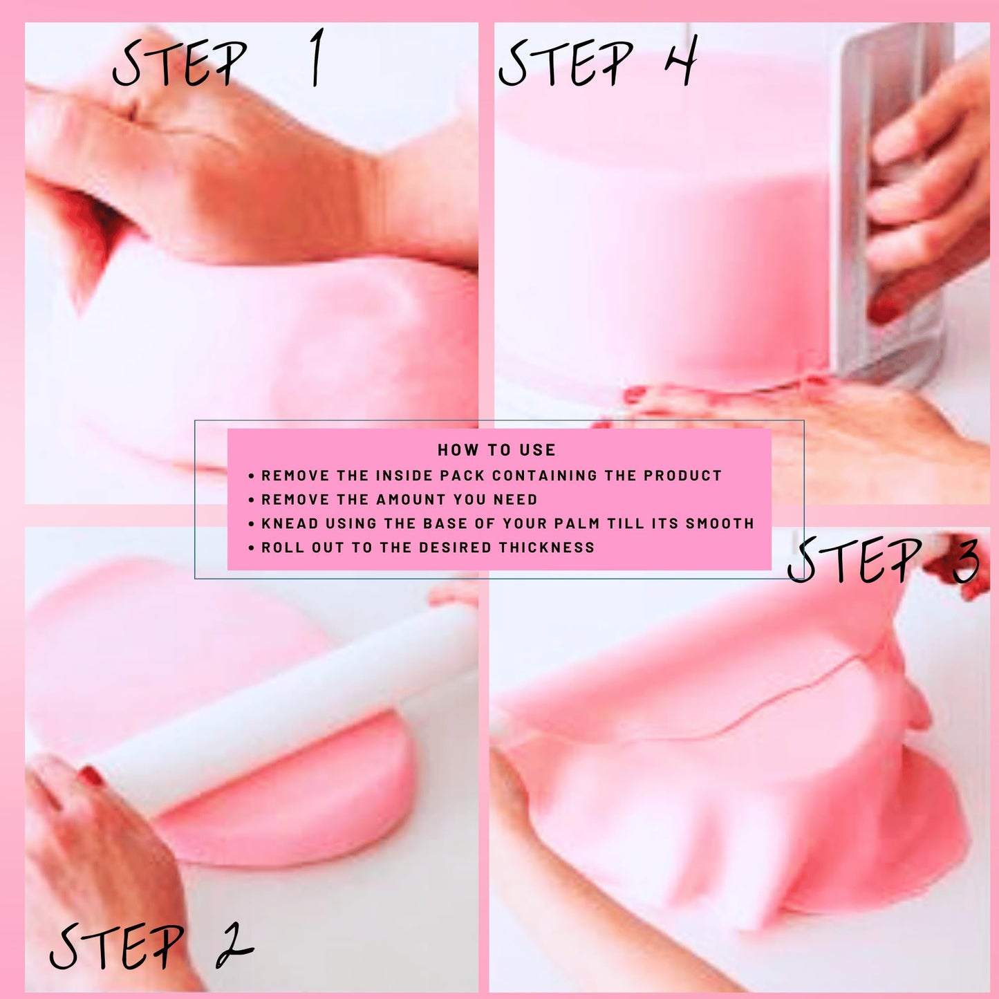 Confect Fondant For Cakes Old Rose Pink Fondant Chefs Choice For Cake Decorating 8.8 Oz