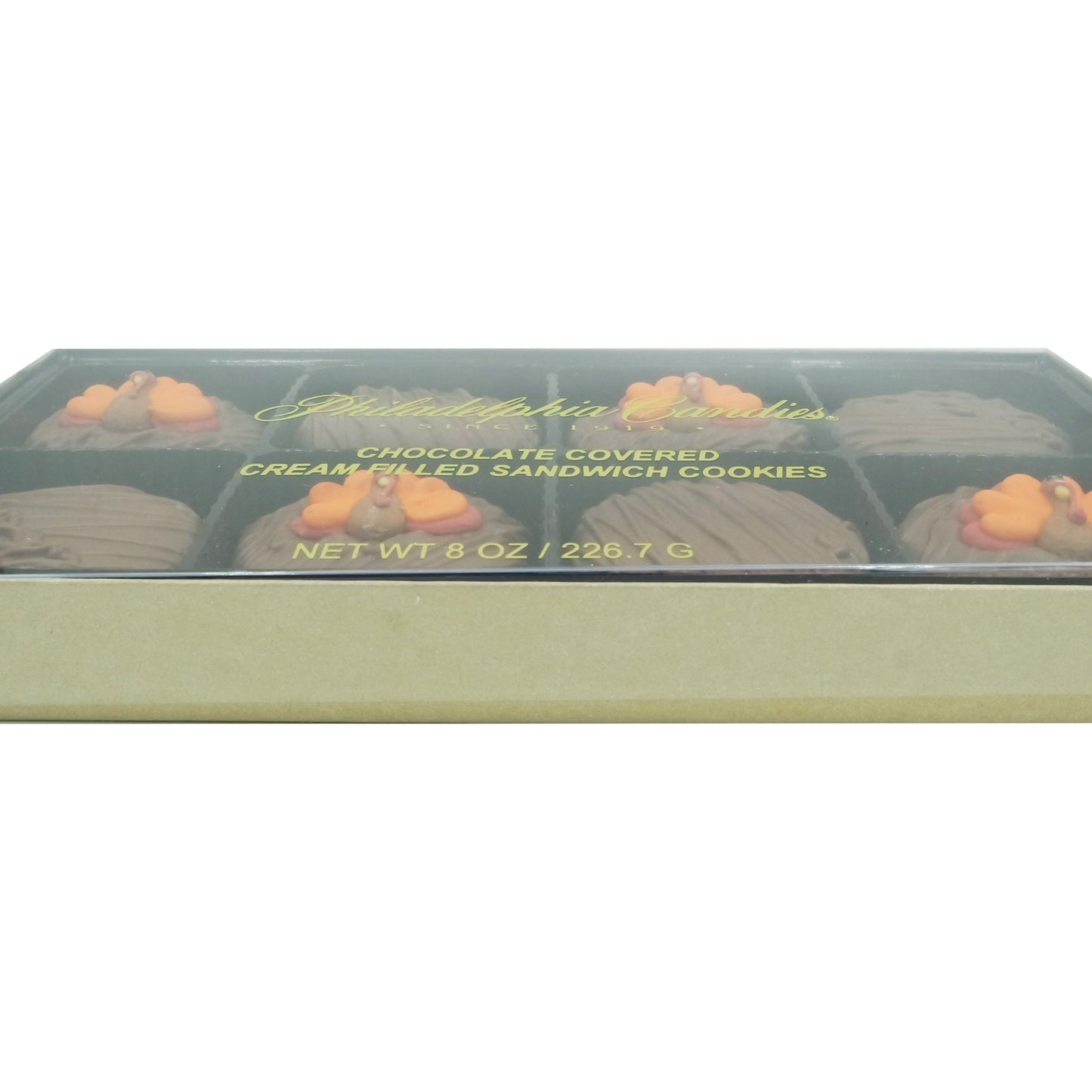 Philadelphia Candies Milk Chocolate Covered OREO Cookies, Thanksgiving Tom Turkey Gift, 8 oz