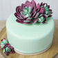 Global Sugar Art Succulent Romeo Sugar Cake Flowers, Assorted With Wire, 3 Count By Chef Alan Tetreault