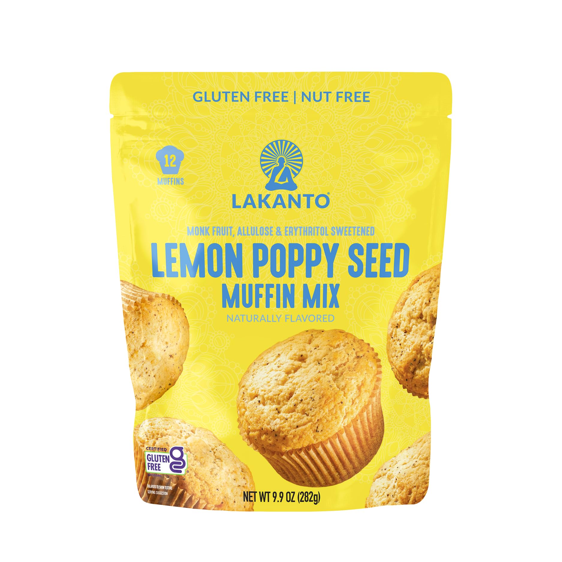 Lakanto Lemon Poppy Seed Muffin Mix - Gluten Free, Nut Free, 9.9 Oz