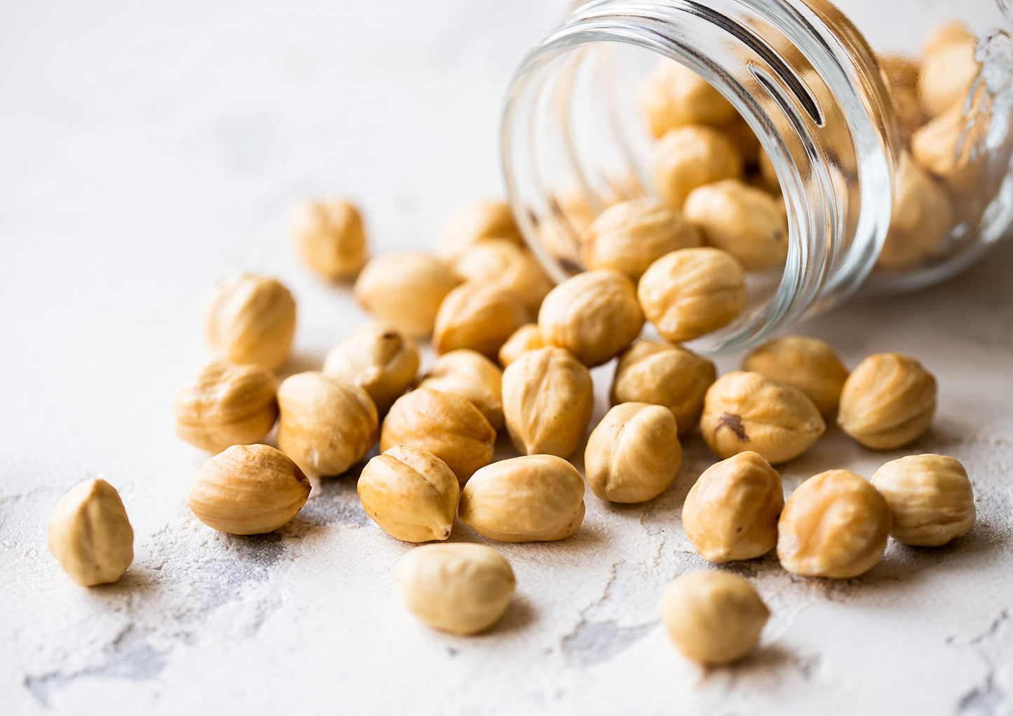 Organic Dry Roasted Blanched Hazelnuts with Himalayan Salt, 8 Pounds - Non-GMO, Oven Roasted Lightly Salted Whole Filberts, No O