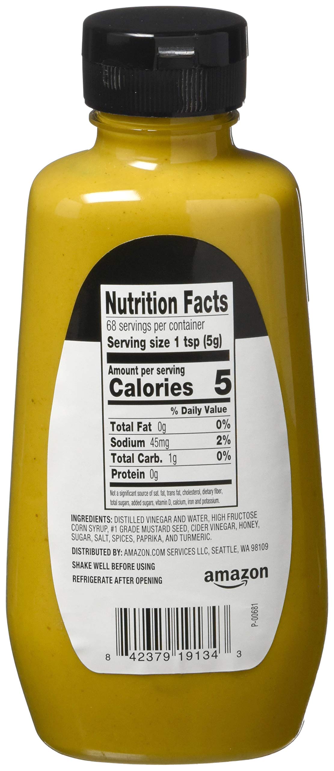 Happy Belly Honey Mustard, Kosher, 12 Ounce, Pack of 1