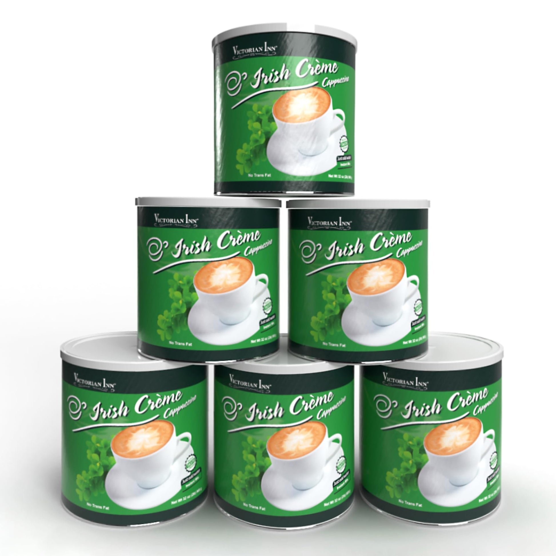 Victorian Inn Instant Cappuccino - Irish Crme Flavor - Smooth & Flavorful Coffee Mix - Perfect Hot, Cold, or Blended - Ideal as 