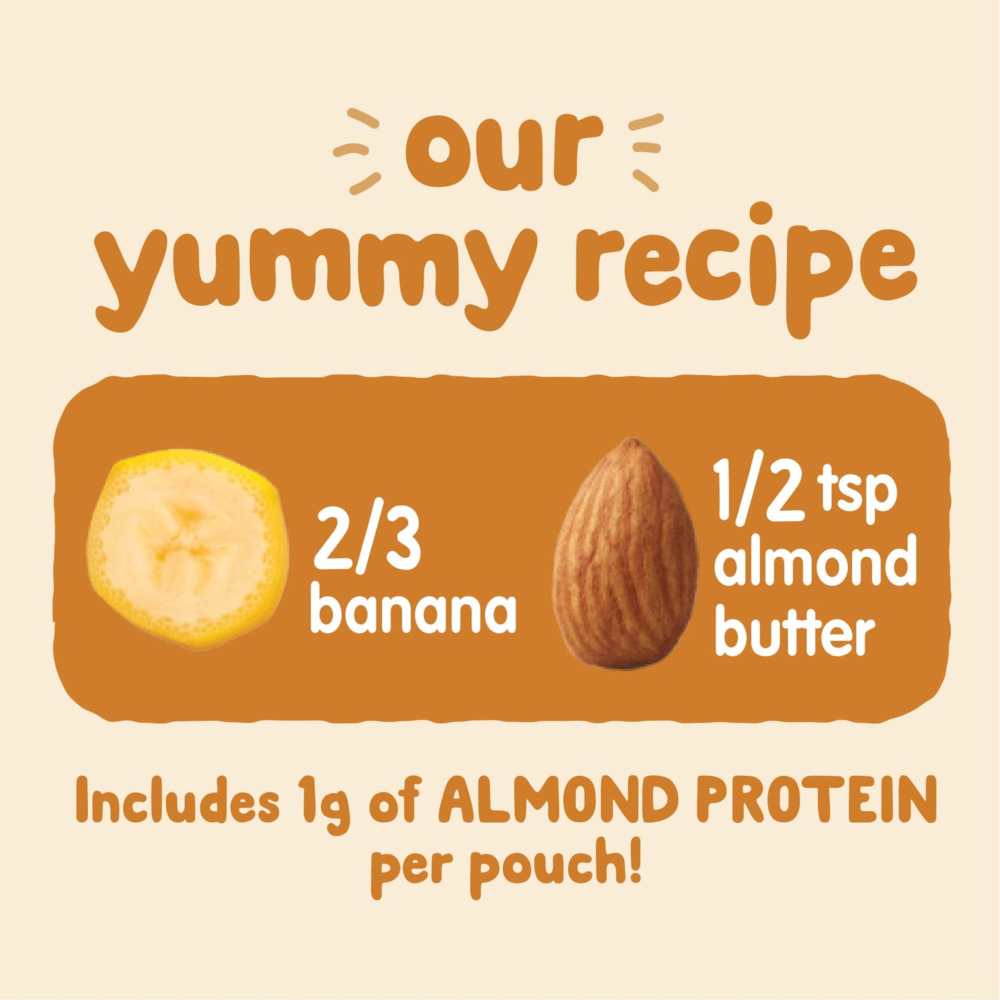 Happy Baby Organics Nutty Blends, Banana & Almond Butter, 3 Ounce (Pack Of 8)