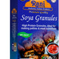 Rani Soya Granules (High Protien) 7oz (200g) ~ All Natural, Salt-Free | Vegan | No Colors | Gluten Friendly | NON-GMO | Kosher |