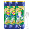 Candy Freezer L@ys St@x Sour Cream & Onion Crisps Potato Chips 5.5 Oz (Pack of 3) Canister Pack with Mini Metal Shovel Spoons (