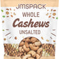 JMSPACK Whole Cashews, Unsalted, 16 Ounces (1 Lb)