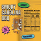 Louisville Vegan Jerky Sweet & Smoky Carolina Mustard BBQ 10-Pack - Gluten-Free, Non-GMO, High Protein Vegan Snacks