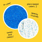 Supernatural Twinkles Sprinkles, Sapphire Blue Sanding Sugar, Dye-Free, Vegan, 3Oz, Made In Usa