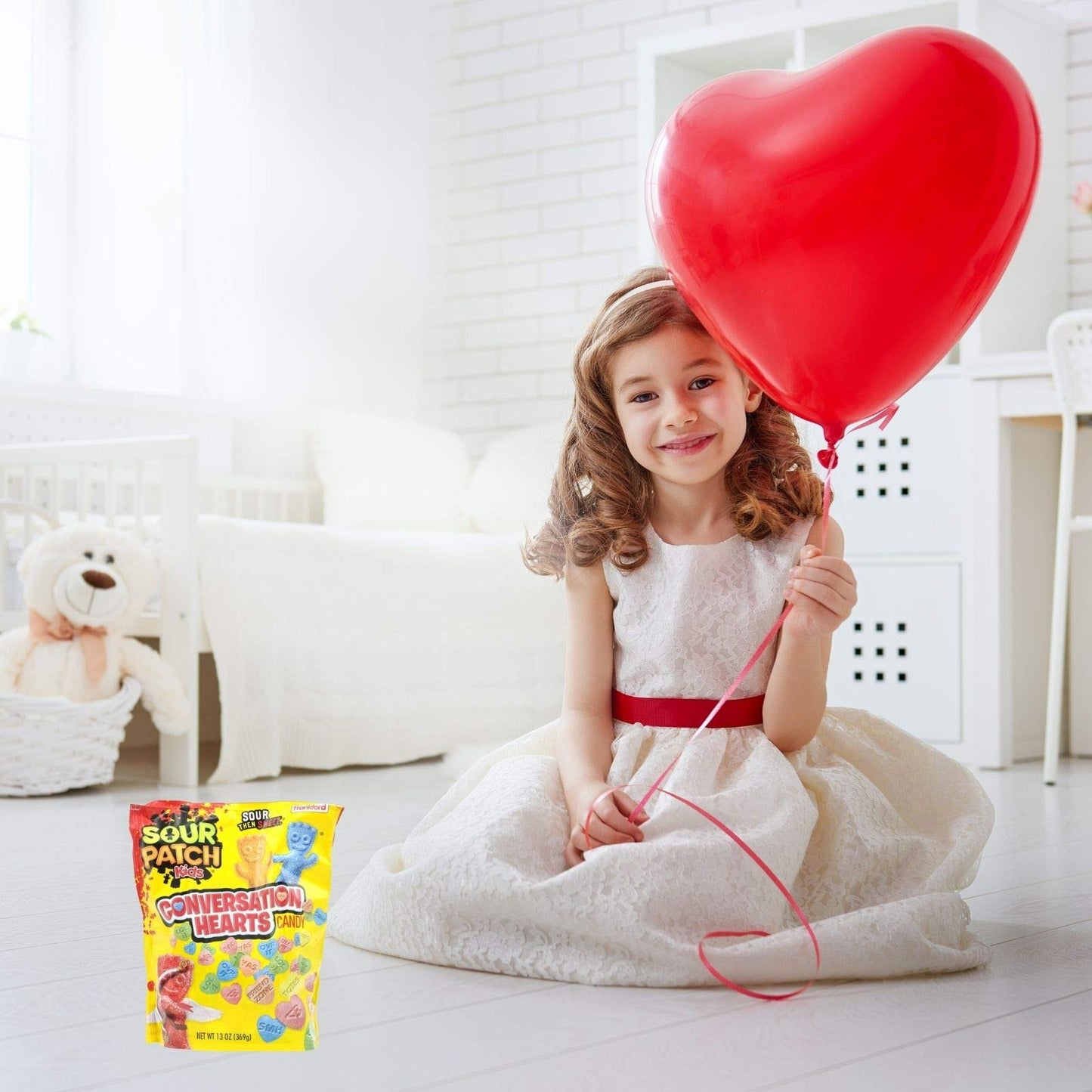 Sour Patch Kids (1) Bag Conversation Hearts Valentine'S Day Candy - Sour Then Sweet - 13 Oz Bag