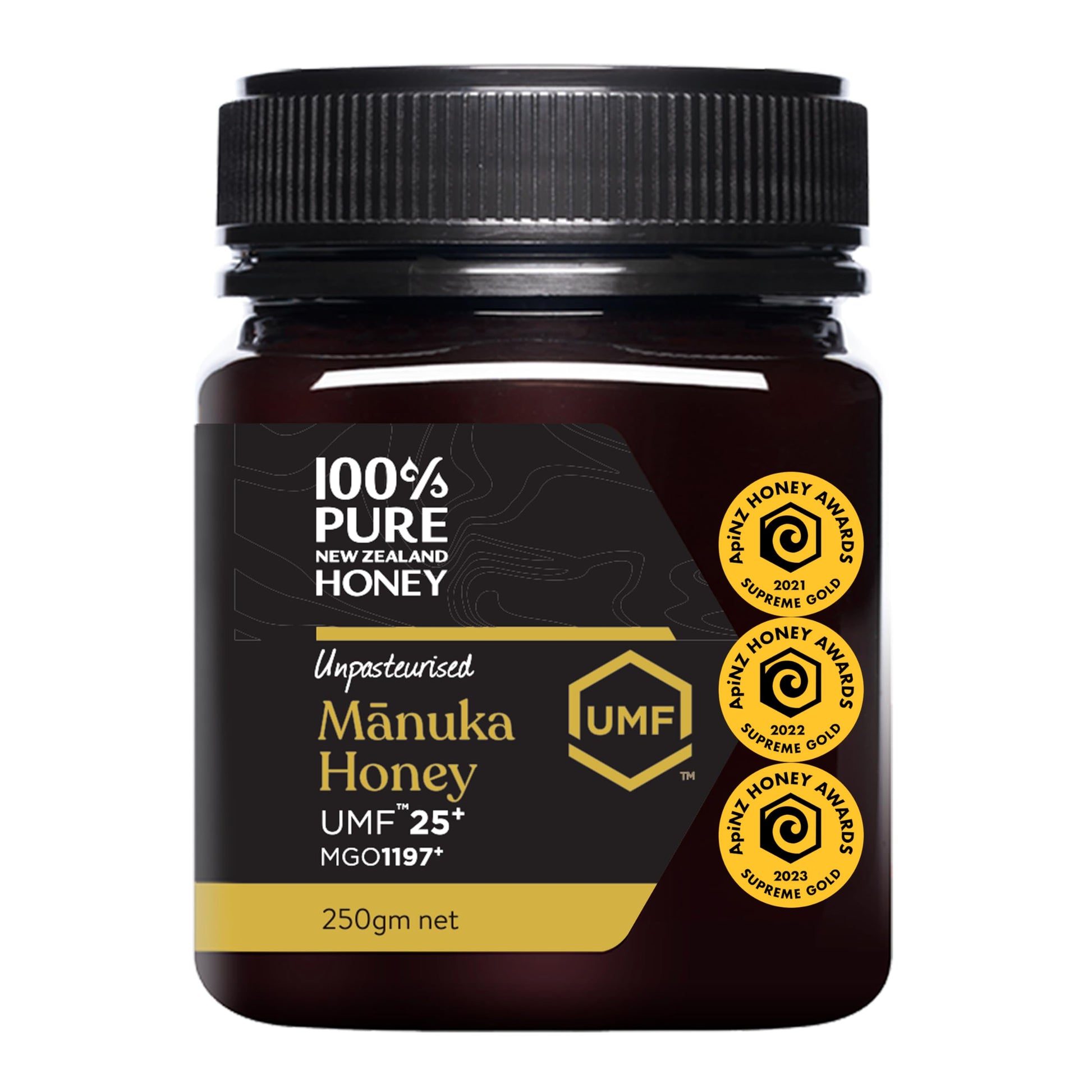 100% Pure New Zealand Manuka Honey, Certified Umf 25+ (Mgo 1197+) Raw Manuka Honey, 8.8 Oz (250G)