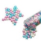 Se Si&Moos Blue White And Pink Sprinkles Edible Stars For Cake Decorating Edible Pink Stars White Star Sprinkles Large Cupcake E