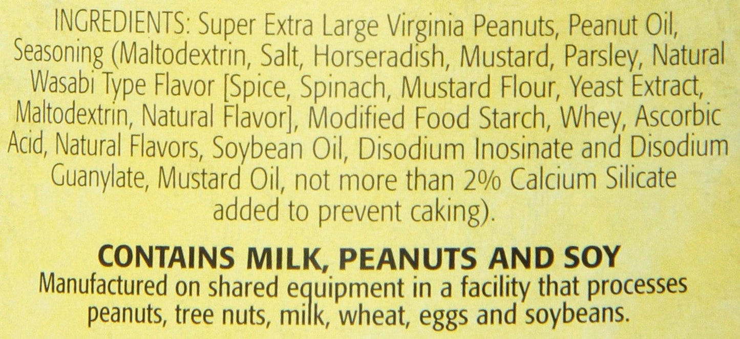 The Peanut Shop Of Williamsburg Wasabi Spiced Peanuts, 10.5 Ounce