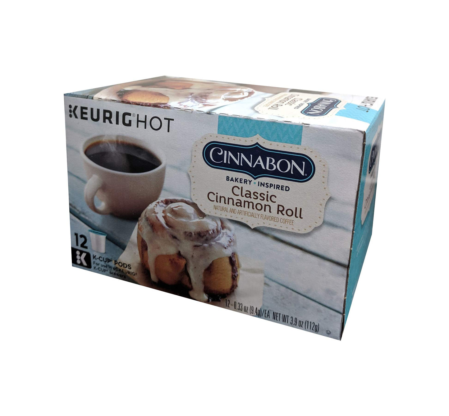Cinnabon Classic Cinnamon Roll Keurig Single-Serve K-Cup Pods, Light Roast Coffee, 12 Count (Pack Of 1)