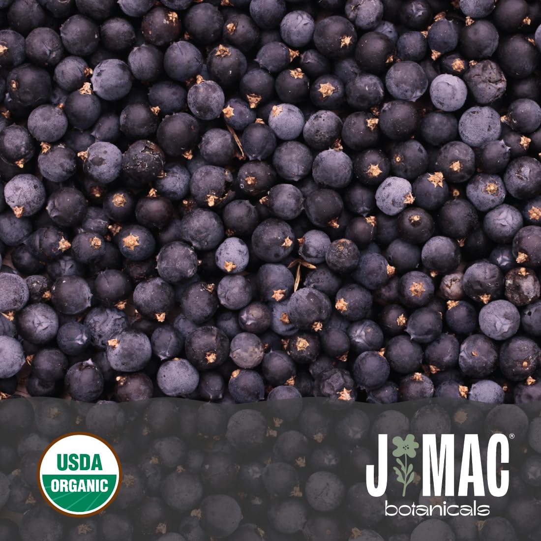 J MAC BOTANICALS Organic Whole Juniper Berries for Cooking & Infusions, 4 oz