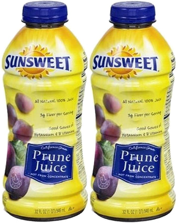 Sunsweet Prune Juice - 32 Ounce (Pack of 2)