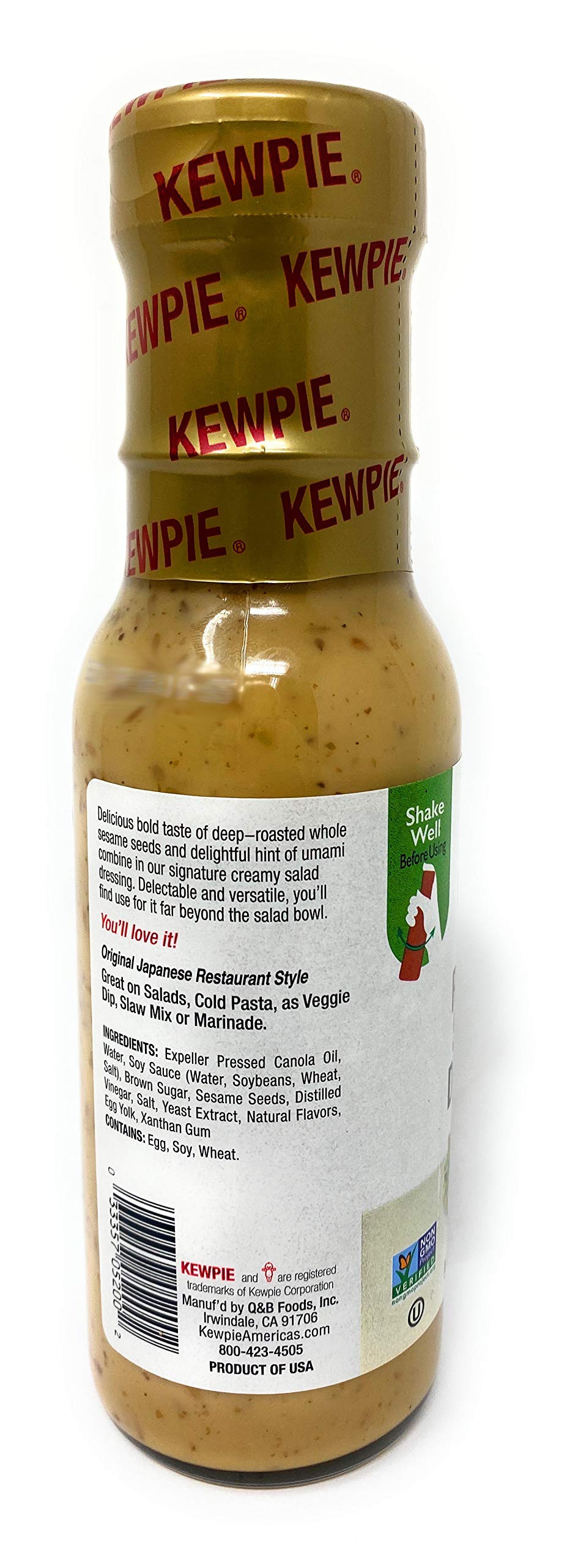 Kewpie Japanese Deep-Roasted Sesame Dressing 8Oz (236Ml), 1 Pack
