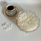 SweetGlob Old Fashioned White Rock Candy Crystals (Gems Rock Sugar Candy (Medium Crystal), 1 Pound)