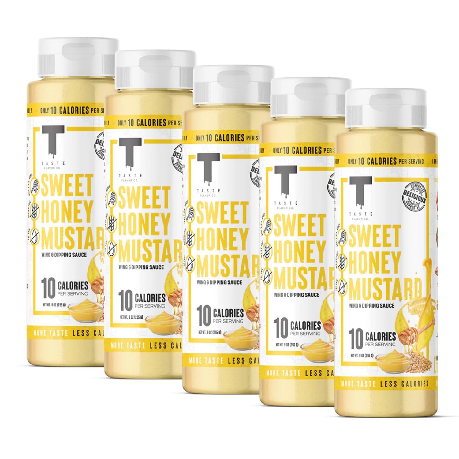 Taste Flavor Co. Grilling, Dipping Sauce and Marinade, Great Tasting, Low-Calorie Sauces, Keto Friendly, No Oils (5 Pack, Sweet 